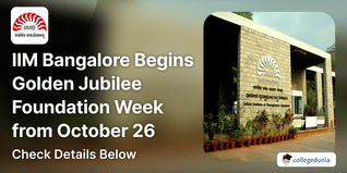 IIM Bangalore Begins Golden Jubilee Foundation Week from October 26; Check Details Here